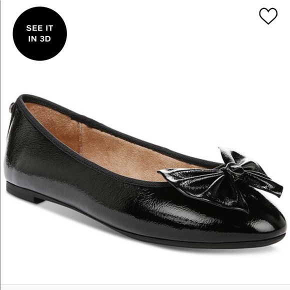 Circus NY x Sam Edelman ‘Carmen’ Black Gloss Flats In burgundy patent  10M - Picture 5 of 9